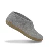 Glerups Shoe with leather sole grey