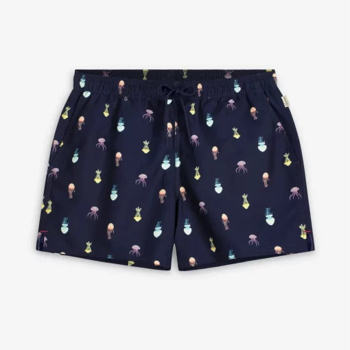 A-dam Swim Shorts Navy Jellyfish