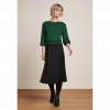 King Louie Juno Midi Skirt Milano Crepe black