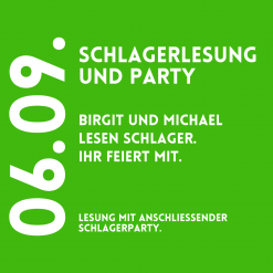 Schlagerlesung und Party