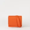 O My Bag Audrey Mini Tangerine Orange Classic Leather