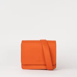 O My Bag Audrey Mini Tangerine Orange Classic Leather