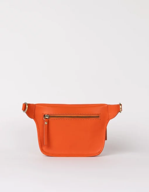 O My Bag Beck's Bum Bag Tangerine Orange Classic Leather